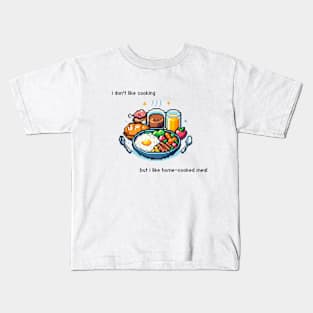 Pixel Cooking Pun Kids T-Shirt